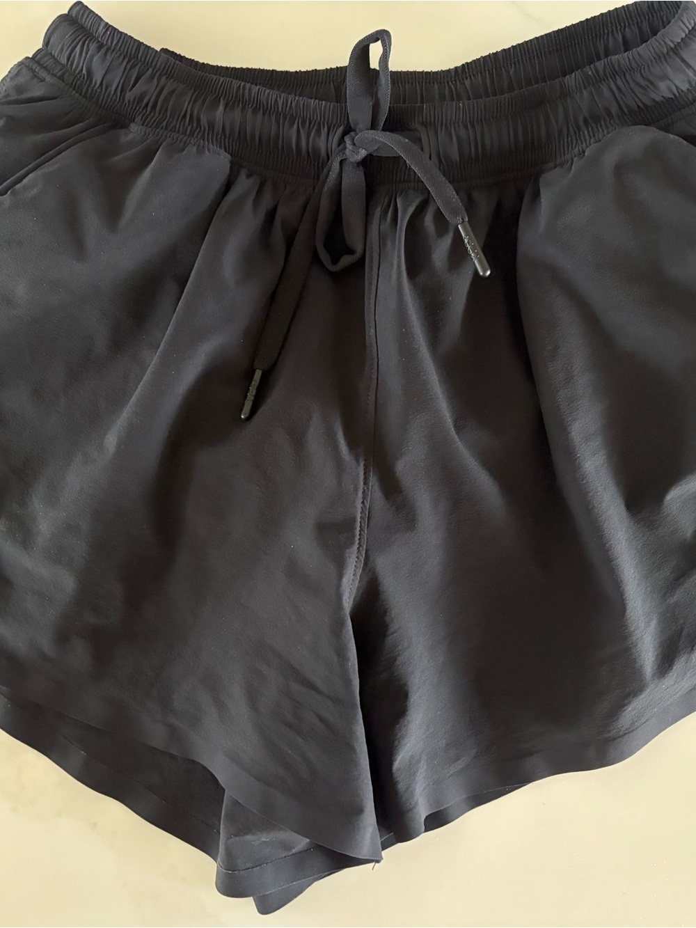 Abercrombie & Fitch Black Athletic Drawstring Shorts